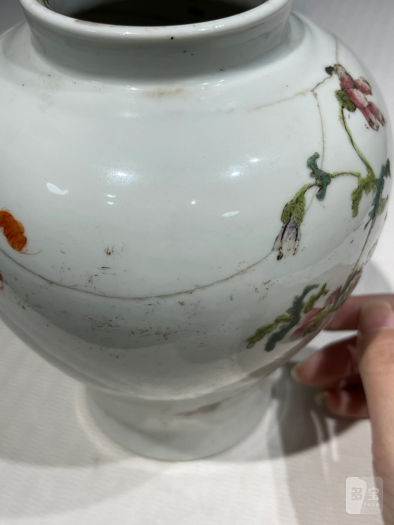 清代 粉彩花鸟纹瓶一组二十一件 - 图20